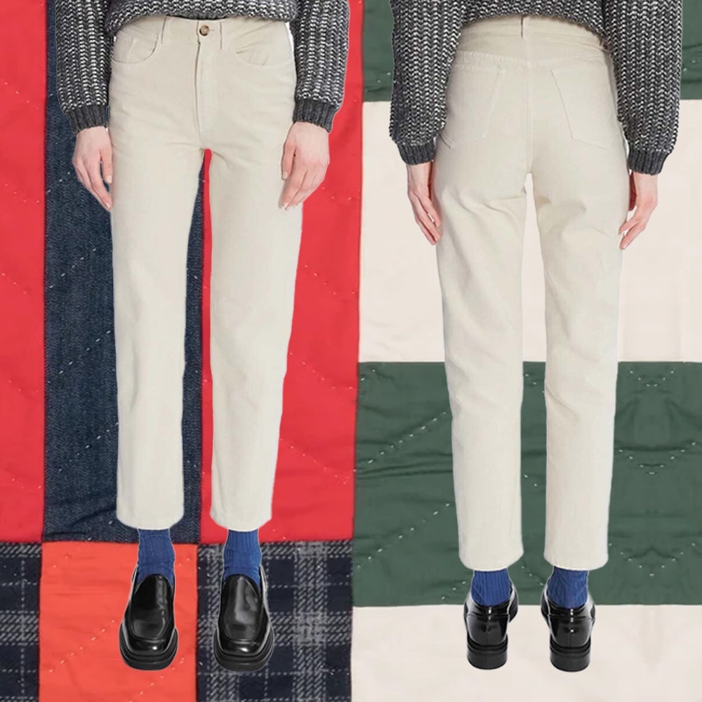 A.P.C. ivory boot cut jeans